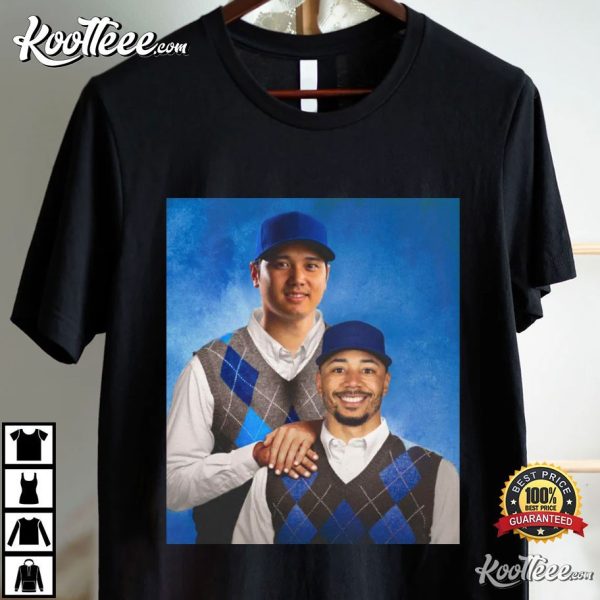 Los Angeles Baseball Shohei Ohtani x Mookie Betts Step Brothers T-Shirt