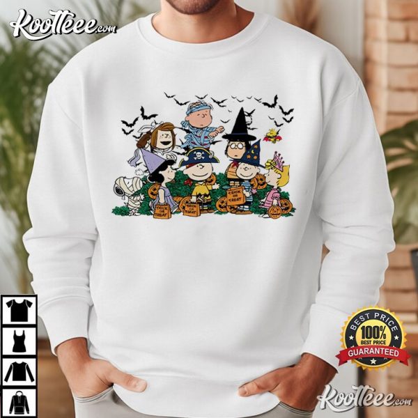 Halloween Peanuts Characters Trick Or Treat T-Shirt