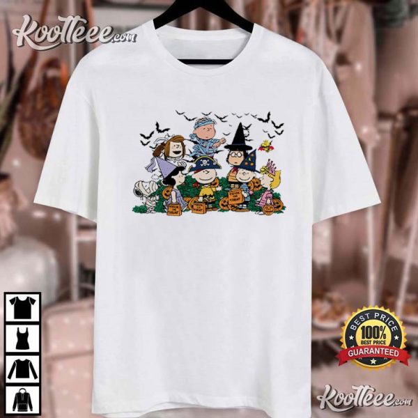 Halloween Peanuts Characters Trick Or Treat T-Shirt