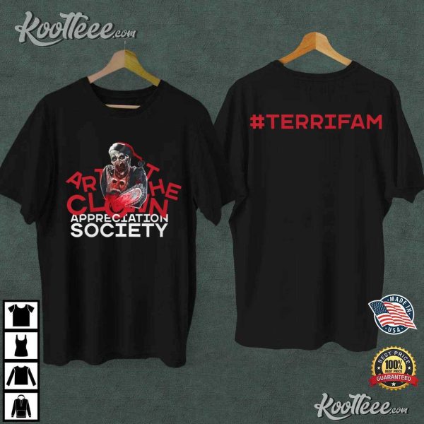 Art The Clown Appreciation Society Terrifam T-Shirt