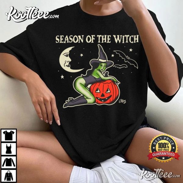 Season Of The Witch Halloween Pinup T-Shirt