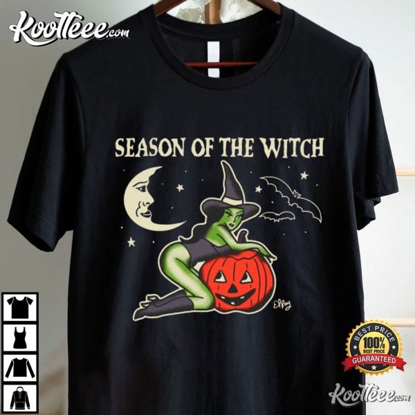 Season Of The Witch Halloween Pinup T-Shirt