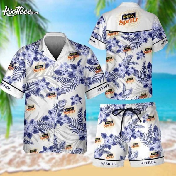 Aperol Spritz Hawaiian Shirt And Shorts