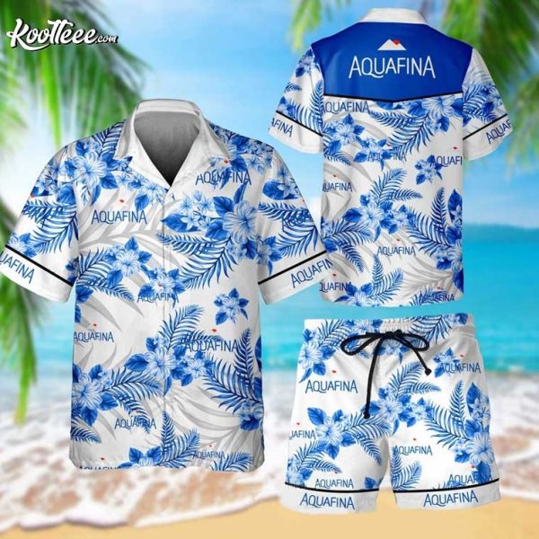 Aquafina Hawaiian Shirt And Shorts