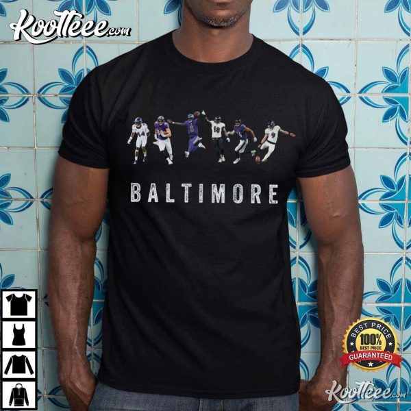 Baltimore Ravens Jackson Andrews Smith Hamilton Humphrey Tucker T-Shirt