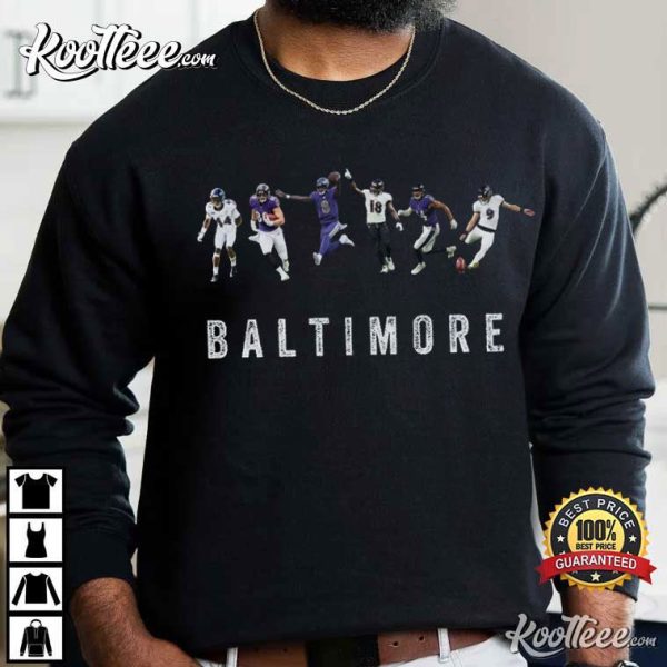 Baltimore Ravens Jackson Andrews Smith Hamilton Humphrey Tucker T-Shirt