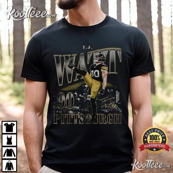 TJ Watt Pittsburgh Steelers Vintage 90s Graphic T-Shirt