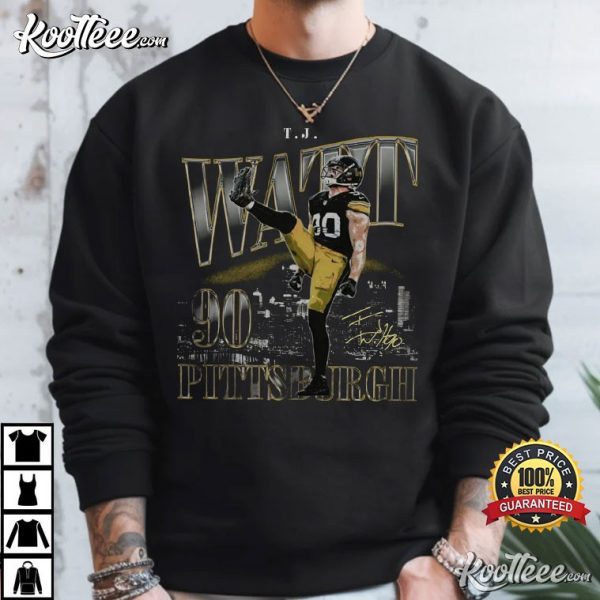 TJ Watt Pittsburgh Steelers Vintage 90s Graphic T-Shirt