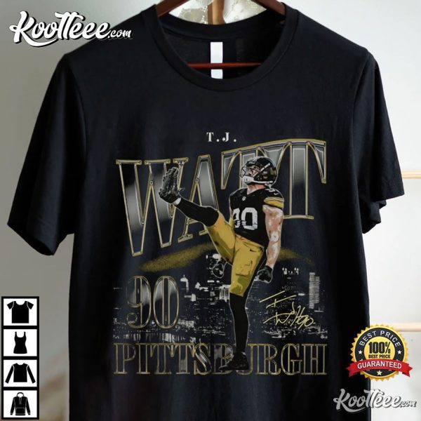 TJ Watt Pittsburgh Steelers Vintage 90s Graphic T-Shirt