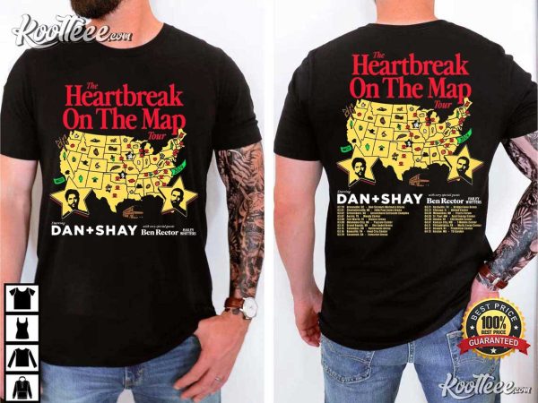 Dan And Shay The Heartbreak On The Map Tour T-Shirt