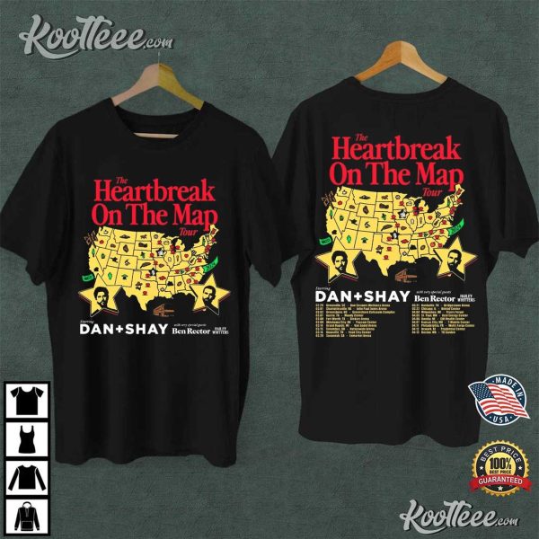 Dan And Shay The Heartbreak On The Map Tour T-Shirt