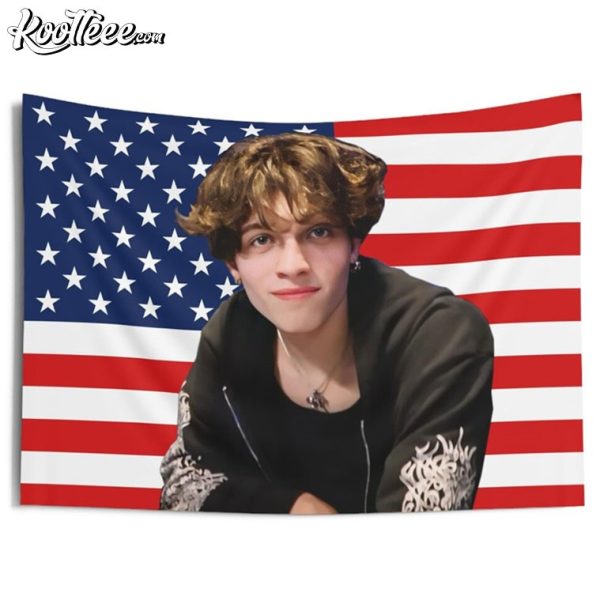 Matt Sturniolo American Flag Fan Gift Wall Tapestry