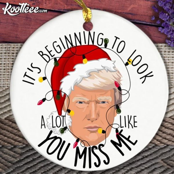 Donald Trump You Miss Me Funny Christmas Ornament