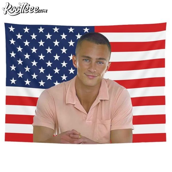 Drew Starkey Rafe Cameron American Flag Wall Tapestry