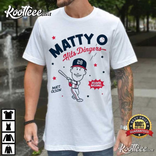 Matty Olson Hits Dingers Atlanta Braves Baseball T-Shirt