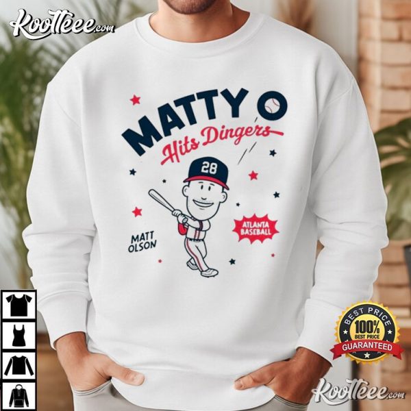 Matty Olson Hits Dingers Atlanta Braves Baseball T-Shirt