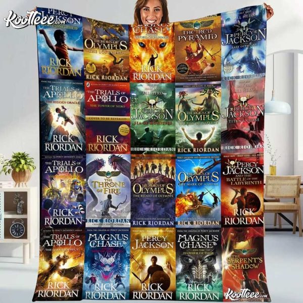 Rick Riordan Books Percy Jackson And The Olympians Blanket