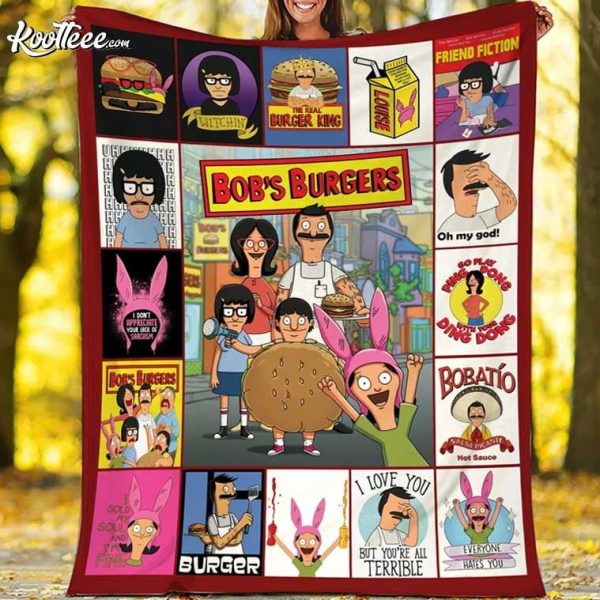 Bobs Burgers Family Fleece Blanket