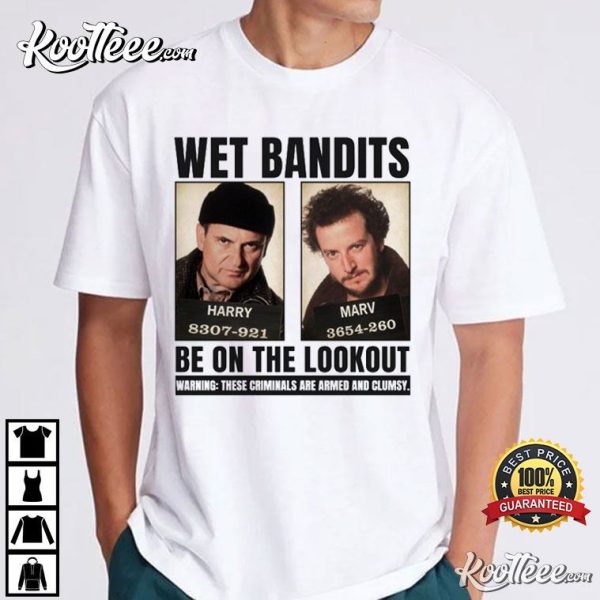 Home Alone Christmas Funny Wet Bandits T-Shirt