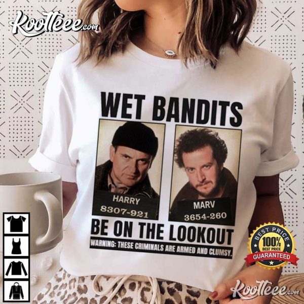 Home Alone Christmas Funny Wet Bandits T-Shirt