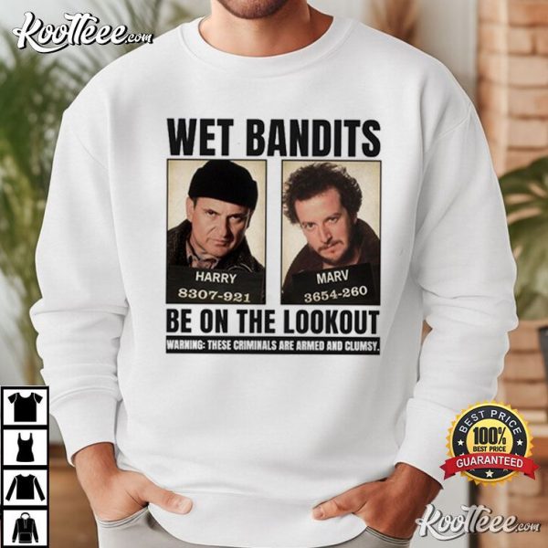 Home Alone Christmas Funny Wet Bandits T-Shirt