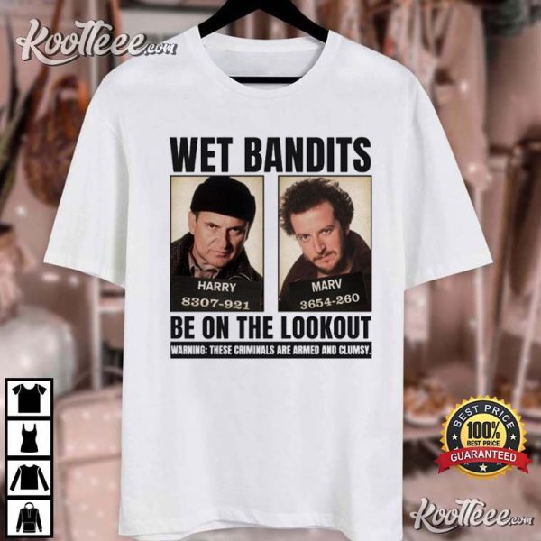 Home Alone Christmas Funny Wet Bandits T-Shirt