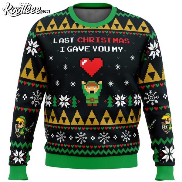 The Legend Of Zelda Link To My Heart Ugly Christmas Sweater