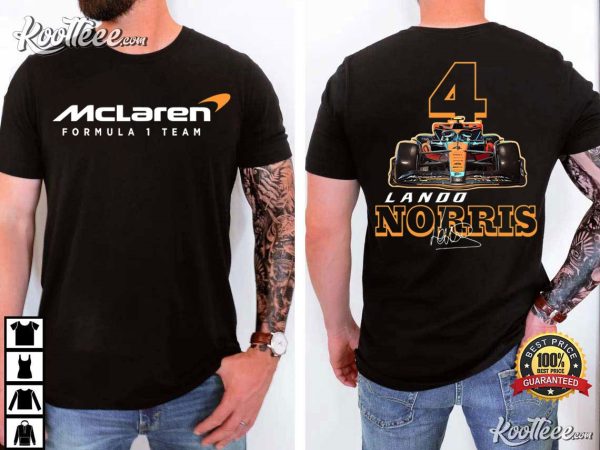 Lando Norris 4 McLaren Formula 1 Team T-Shirt