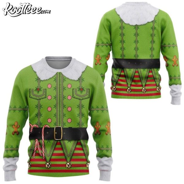 Elf Holiday Costume Ugly Christmas Sweater