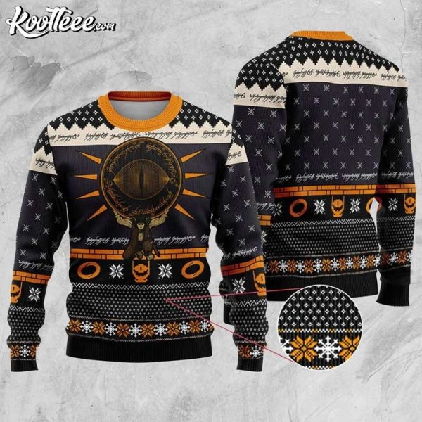 Lord Of The Rings Eye Of Sauron Ugly Christmas Sweater