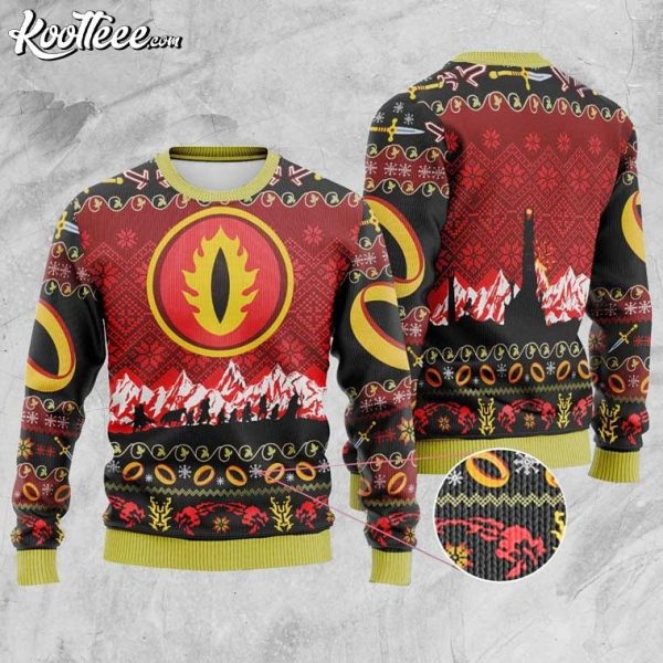 Lord Of The Rings Sauron Eye LOTR Ugly Sweater