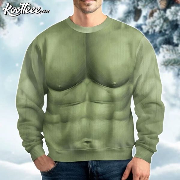 The Incredible Hulk Cosplay Ugly Christmas Sweater