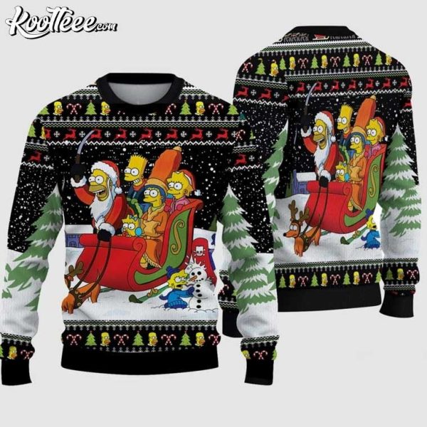 Simpsons Family Christmas Ugly Sweater