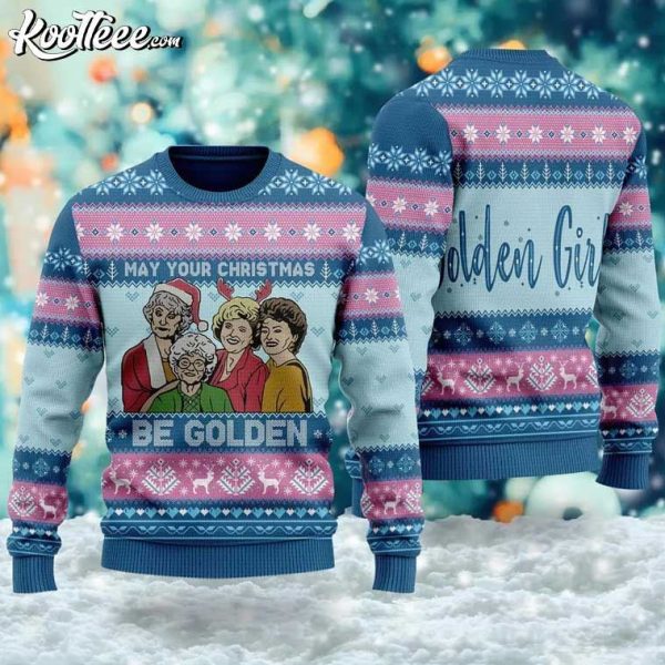 Golden Girls May Your Christmas Be Golden Ugly Christmas Sweater