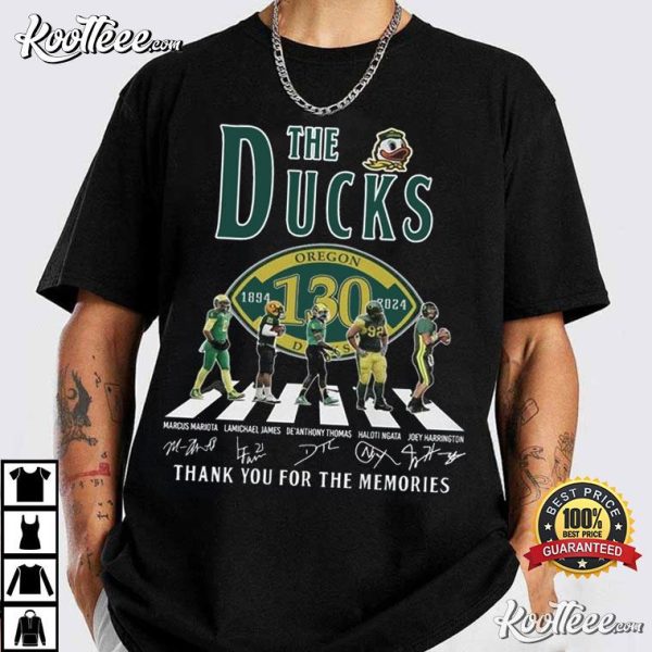 Oregon Ducks The Ducks Memories Of 130 Years 2024 T-Shirt