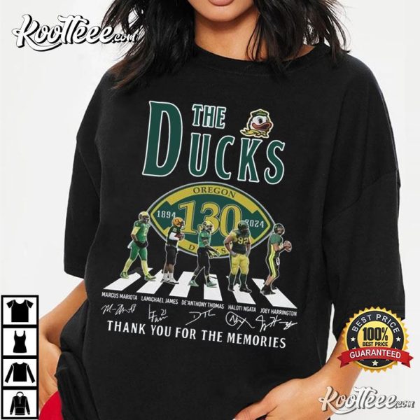 Oregon Ducks The Ducks Memories Of 130 Years 2024 T-Shirt