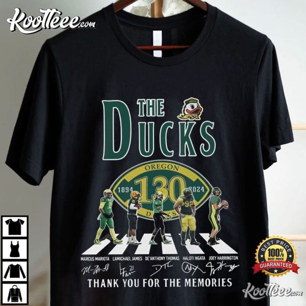 Oregon Ducks The Ducks Memories Of 130 Years 2024 T-Shirt