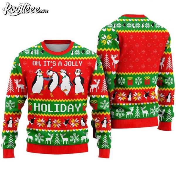 Mary Poppins Penguin Jolly Holiday Ugly Christmas Sweater