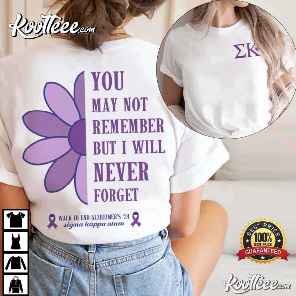 Alzheimers Walk Group Matching Alum Event T-Shirt