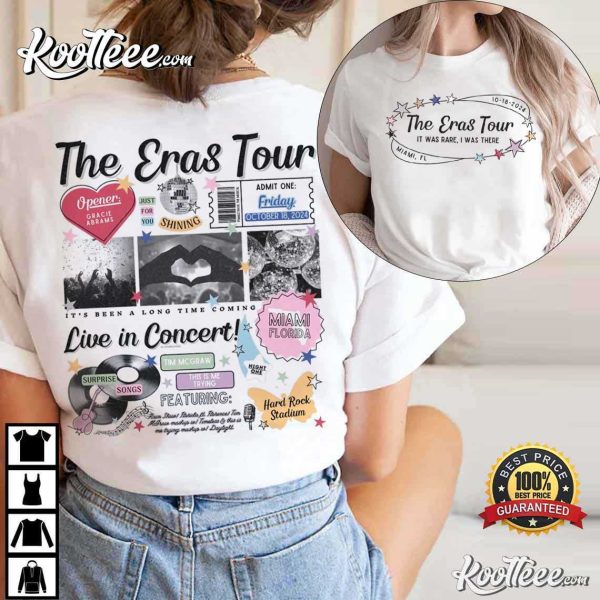 The Eras Tour Taylor Swift Miami FL Concert T-Shirt