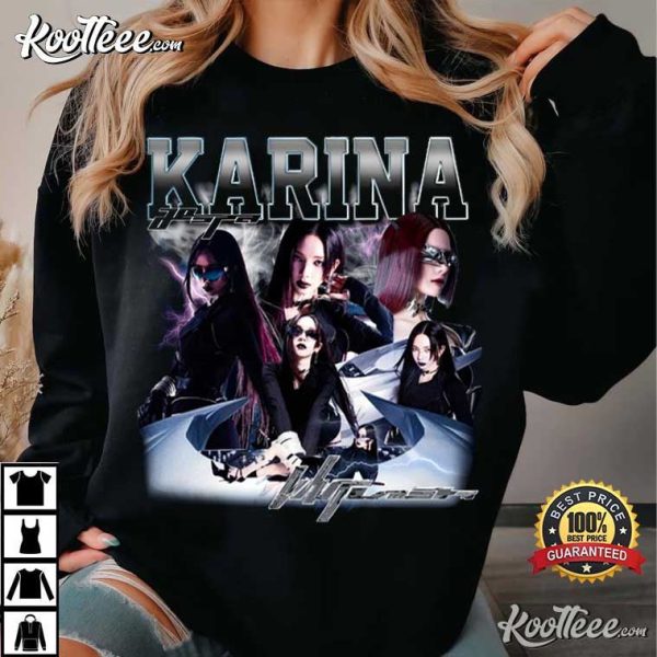 Retro Karina Aespa Gift For Fan T-Shirt