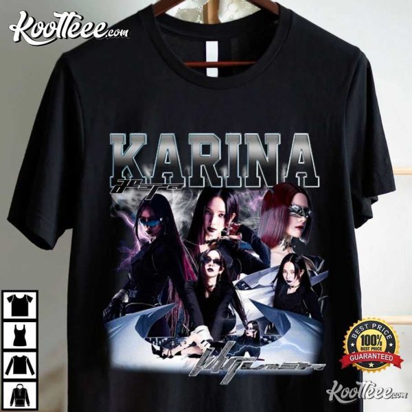 Retro Karina Aespa Gift For Fan T-Shirt