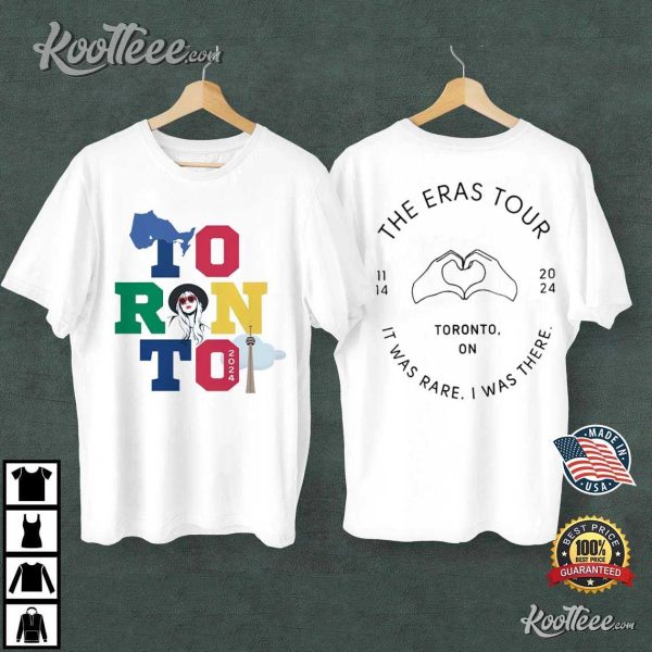 The Eras Tour Taylor Swift Toronto On Canada Concert T-Shirt