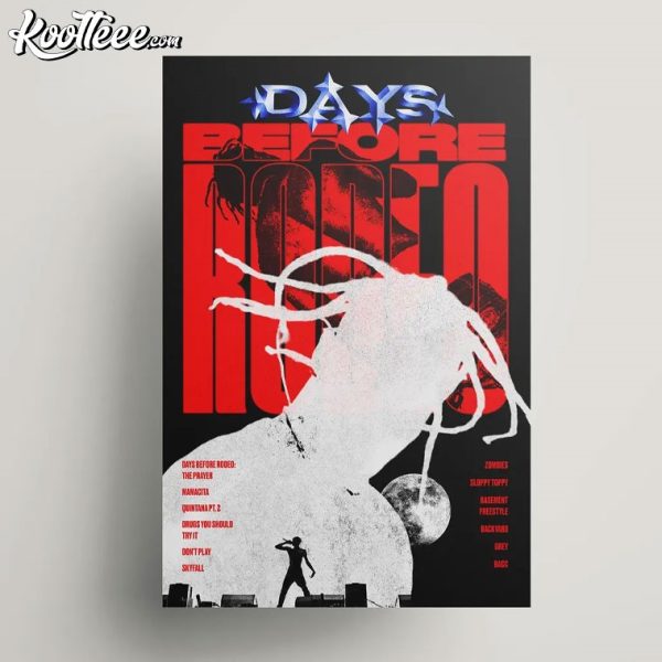 Travis Scott Days Before Rodeo Album Poster