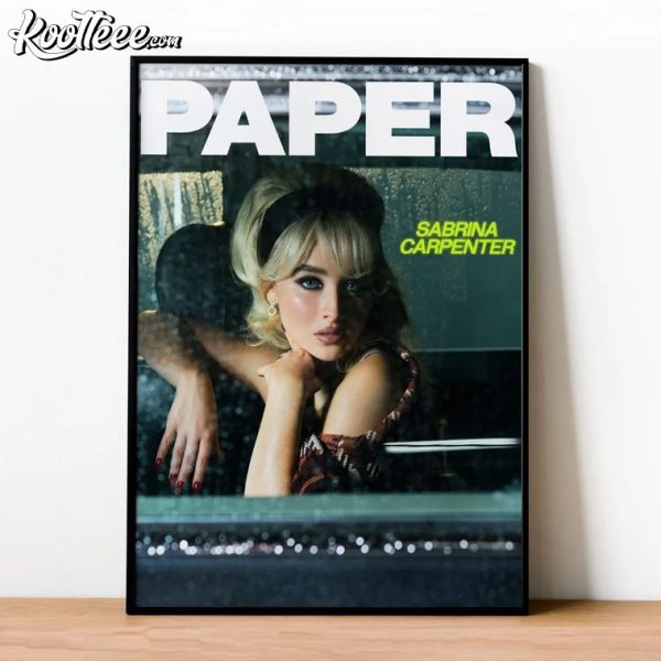 Sabrina Carpenter Paper Magazine Poster