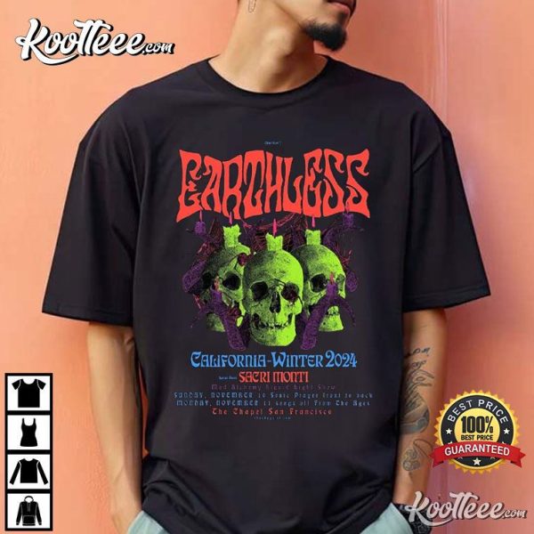 Earthless California Winter 2024 The Chapel San Francisco T-Shirt