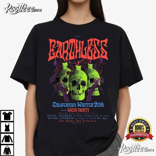 Earthless California Winter 2024 The Chapel San Francisco T-Shirt