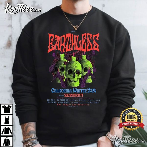 Earthless California Winter 2024 The Chapel San Francisco T-Shirt