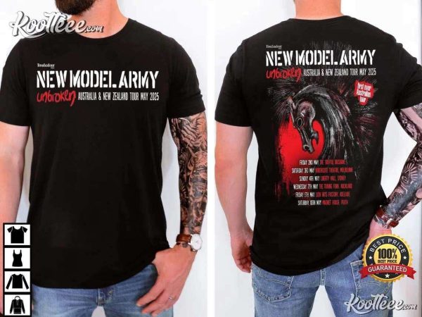 New Model Army Australia And New Zealand Tour May 2025 T-Shirt