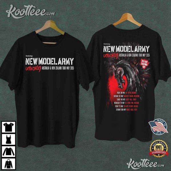 New Model Army Australia And New Zealand Tour May 2025 T-Shirt